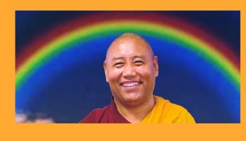 Khenchen Konchog Gyaltshen Rinpoche rainbow